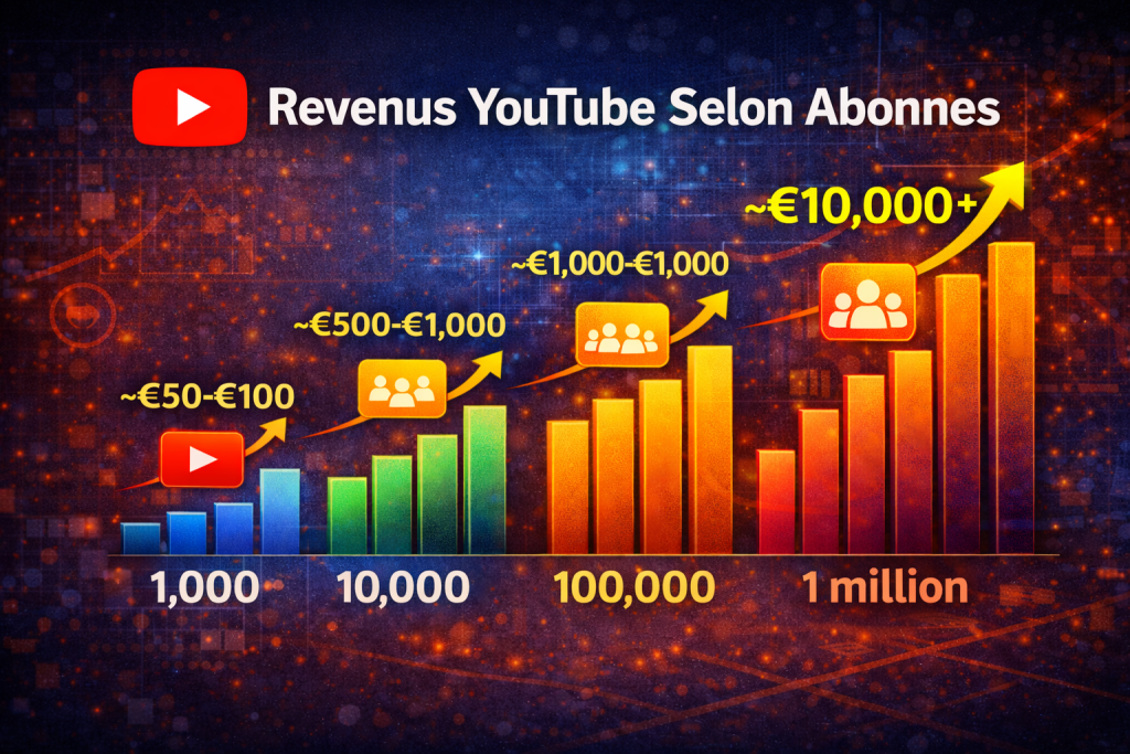 combien gagne une chaine youtube selon le nombre d abonnés
