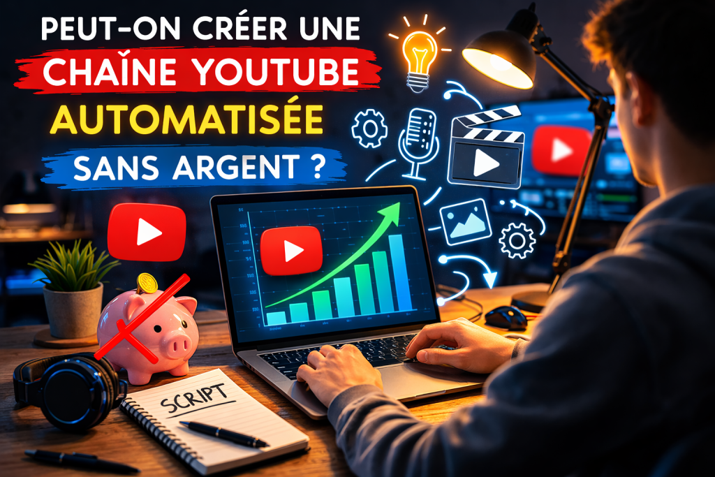 Créer une chaîne YouTube automatisée sans argent avec des outils gratuits et l’intelligence artificielle