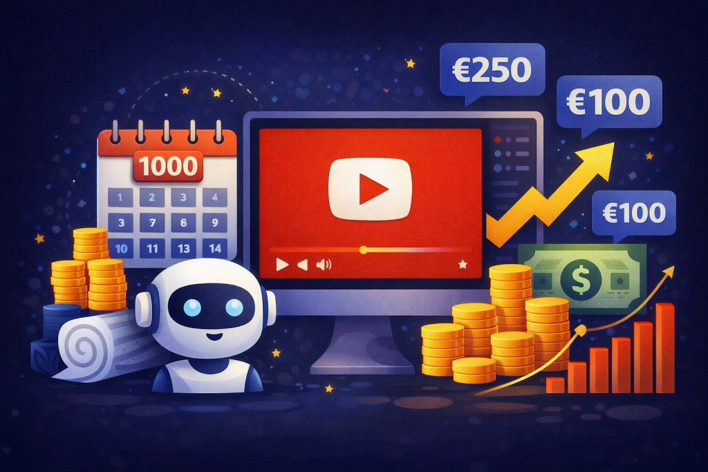 combien gagne chaîne YouTube automatisée avec 1000 abonnés et combien peut rapporter une petite chaîne YouTube