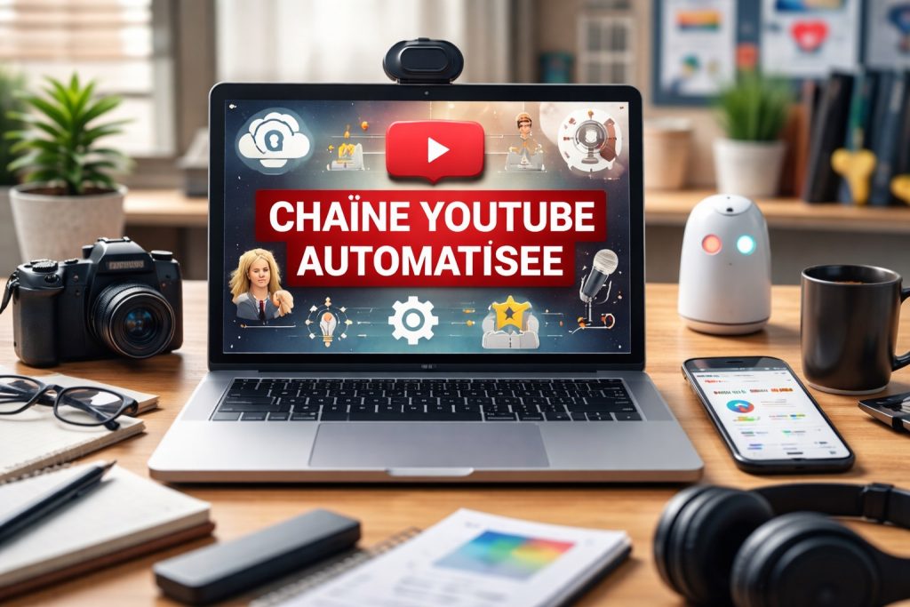 chaîne YouTube automatisée faceless exemple de création de contenu
