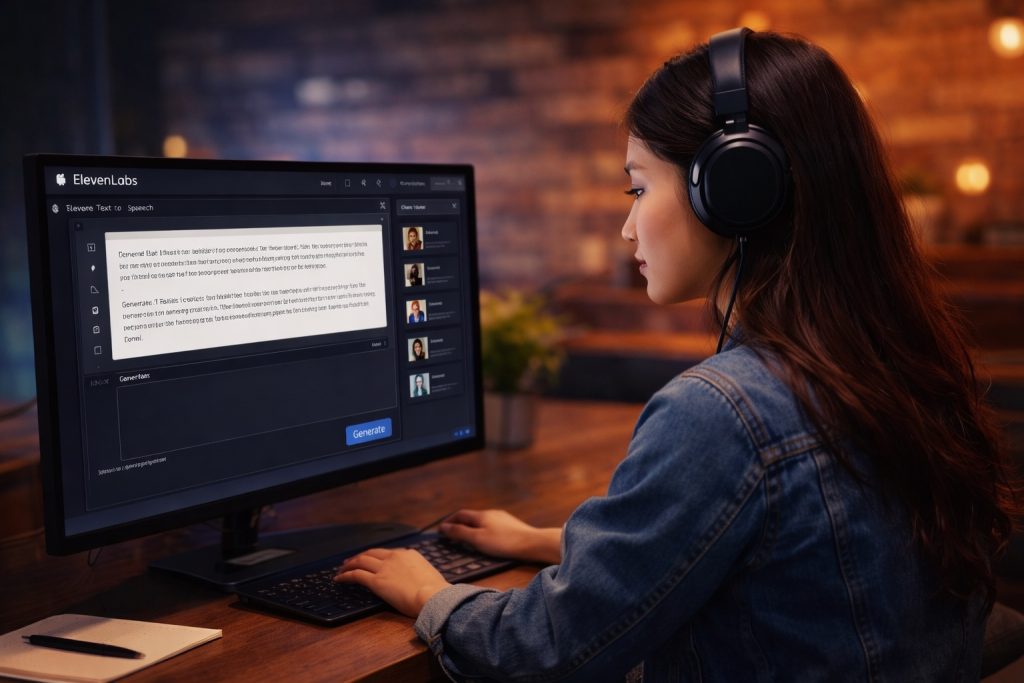 Utilisation de ElevenLabs pour créer une voix off YouTube avec une interface text to speech