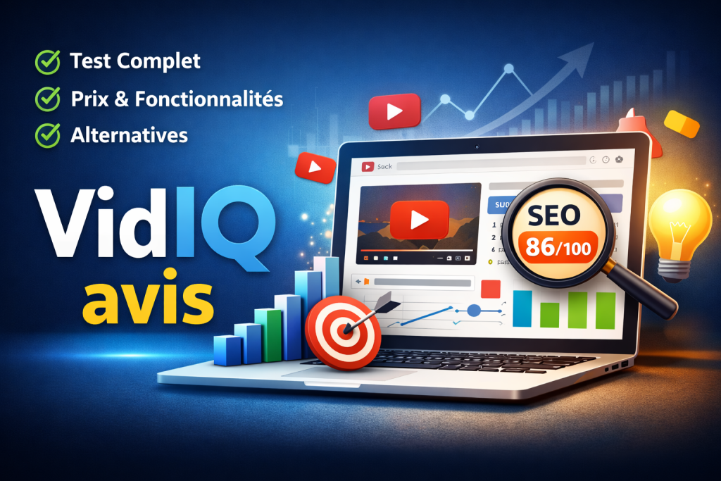 VidIQ avis : test complet de l’outil SEO pour optimiser une chaîne YouTube